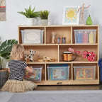 Meuble de rangement mobile ECR4Kids à 8 compartiments, Élémentaire, Mobilier de classe