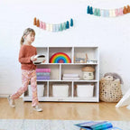 Meuble de rangement mobile ECR4Kids à 8 compartiments, Élémentaire, Mobilier de classe