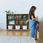 Meuble de rangement mobile ECR4Kids à 8 compartiments, Élémentaire, Mobilier de classe