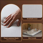 Matelas pliable en mousse à mémoire de forme de gel Continental Sleep 5 | Côtés en maille respirante avec housse ultra douce, amovible et lavable,