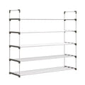 Home-Complete 5-Tier Shoe Rack for 25 Pairs, White