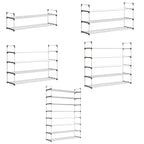Étagère à chaussures 5 niveaux Home-Complete pour 25 paires, blanche