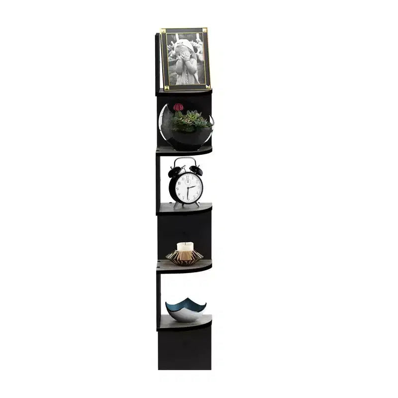 Furinno Étagère d'angle murale flottante moderne à 5 niveaux