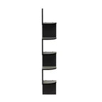 Furinno Étagère d'angle murale flottante moderne à 5 niveaux