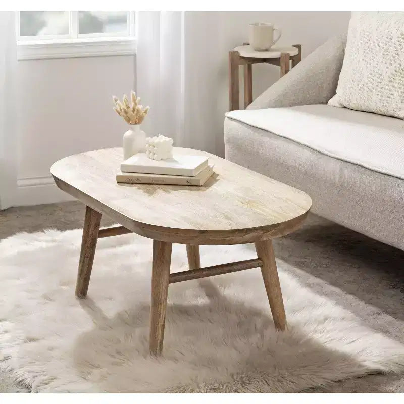 Table basse en bois Kate and Laurel Conan Capsule, 38x20x17, naturel