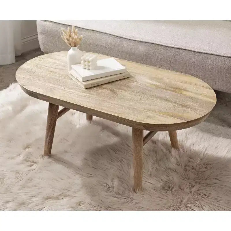 Table basse en bois Kate and Laurel Conan Capsule, 38x20x17, naturel