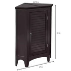Teamson Home Glancy Armoire d'angle sur pied