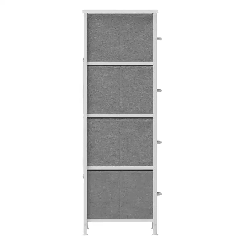 Commode verticale à 4 tiroirs Flash Furniture Harris avec cadre en fonte, plateau en bois et tiroirs en bois composite à poignées en bois faciles à ouvrir