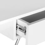 Bureau Molloy – FOX2212 – Blanc/Chrome – Safavieh Couture
