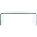 Willowith Glass Coffee Table - Clear - Safavieh