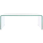 Willowith Glass Coffee Table - Clear - Safavieh