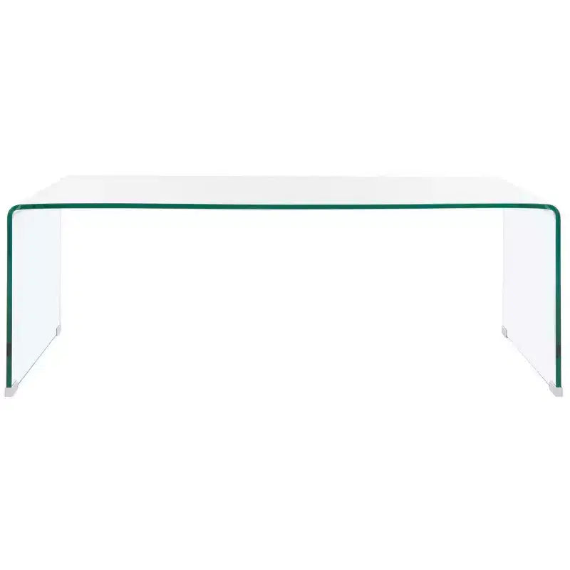 Willowith Glass Coffee Table - Clear - Safavieh