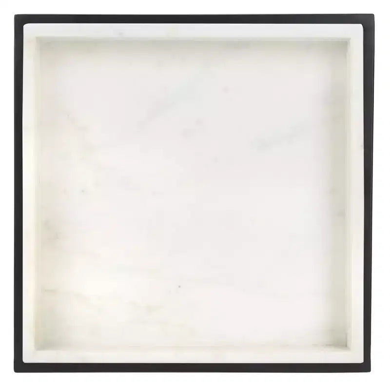 Table d'appoint à 2 niveaux Kya - ACC3709A - Blanc/Noyer - Safavieh