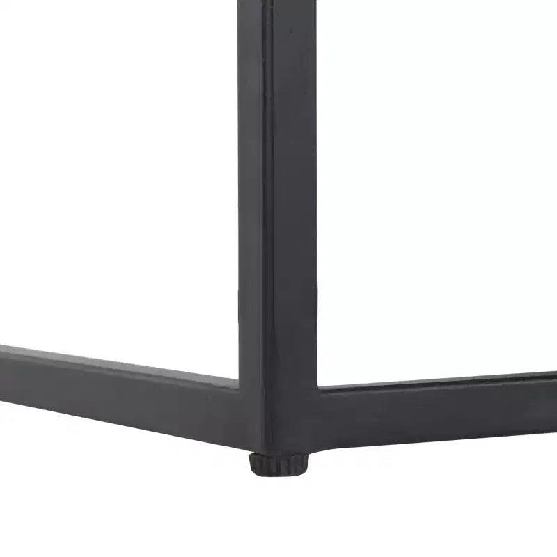 Table d'appoint à 2 niveaux Kya - ACC3709A - Blanc/Noyer - Safavieh
