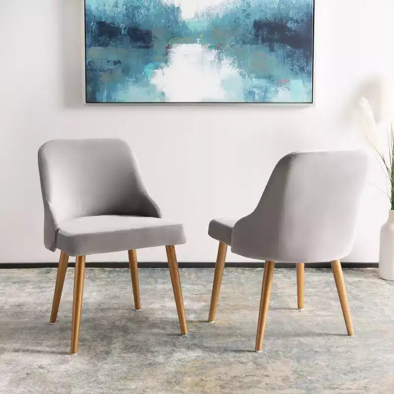 Chaise de salle à manger rembourrée Lulu (lot de 2) - DCH6200 - Safavieh