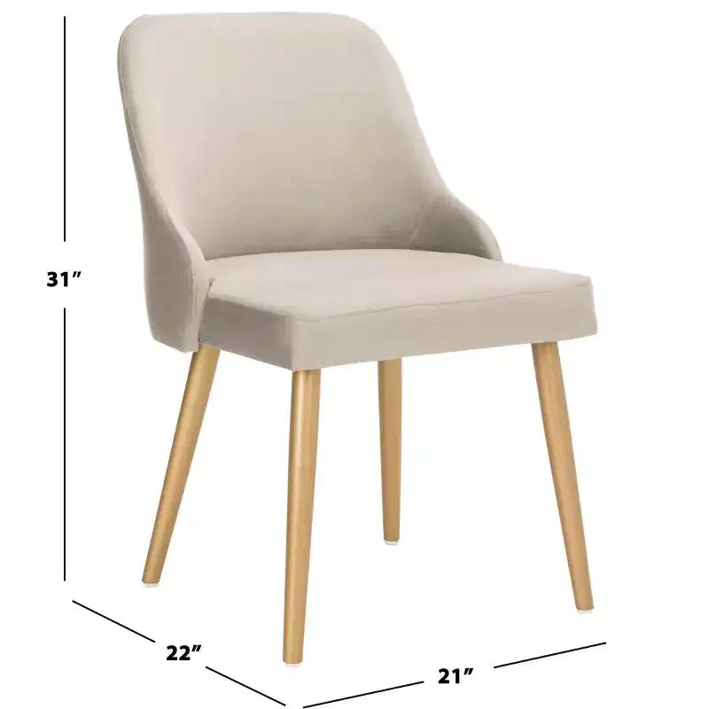 Chaise de salle à manger rembourrée Lulu (lot de 2) - DCH6200 - Safavieh
