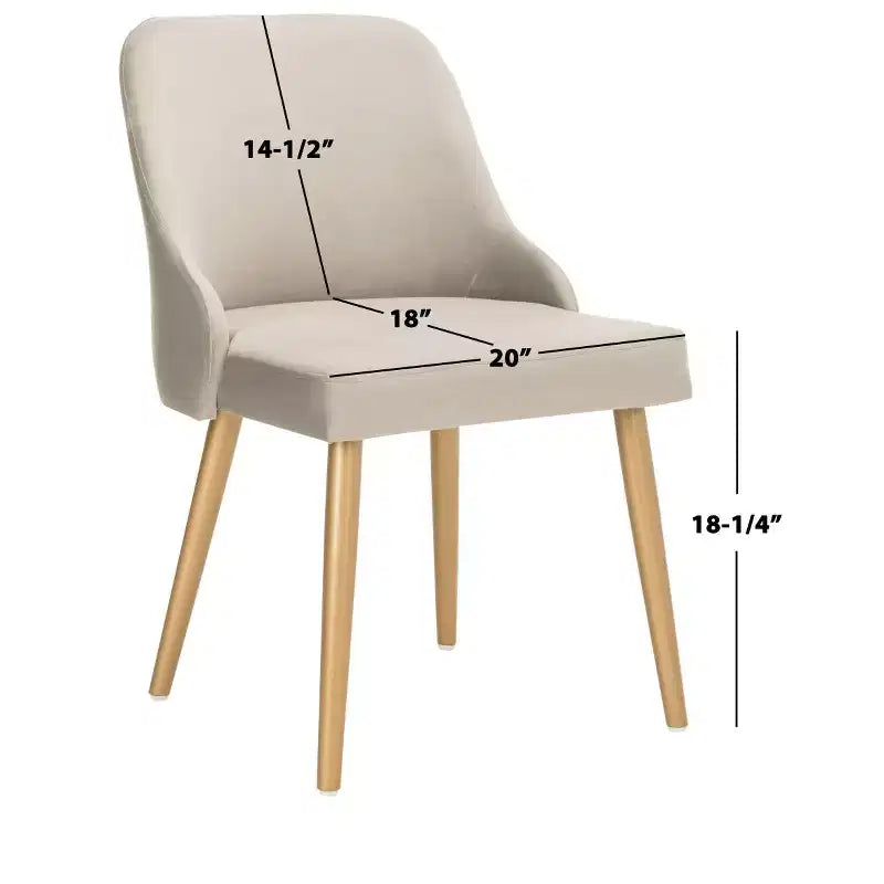 Chaise de salle à manger rembourrée Lulu (lot de 2) - DCH6200 - Safavieh