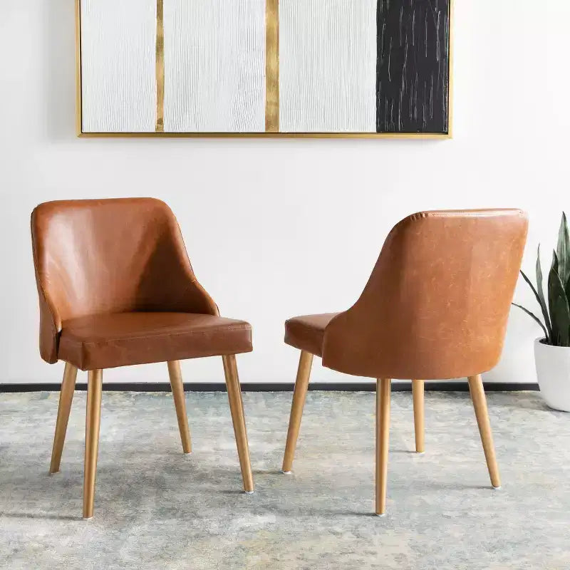Chaise de salle à manger rembourrée Lulu (lot de 2) - DCH6200 - Safavieh