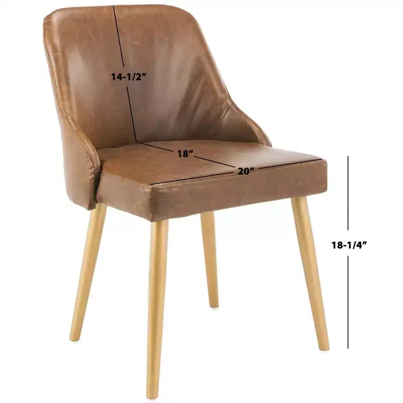Chaise de salle à manger rembourrée Lulu (lot de 2) - DCH6200 - Safavieh