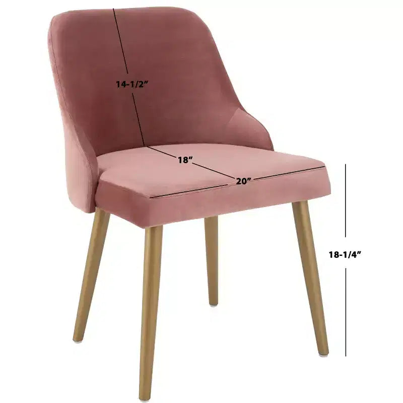 Chaise de salle à manger rembourrée Lulu (lot de 2) - DCH6200 - Safavieh