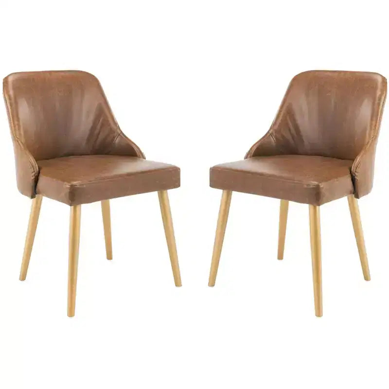 Chaise de salle à manger rembourrée Lulu (lot de 2) - DCH6200 - Safavieh