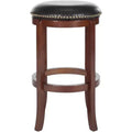 Elwood Swivel Bar Stool - FOX7015 - Cherry/Black - Safavieh Couture