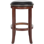 Elwood Swivel Bar Stool - FOX7015 - Cherry/Black - Safavieh Couture