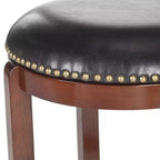 Tabouret de bar pivotant Elwood - FOX7015 - Cerisier/Noir - Safavieh Couture