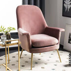 Fauteuil Aimee en velours - SFV4701 - Safavieh Couture