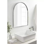 Miroir mural cintrée Rowla Kate et Laurel, 24x32, Argent