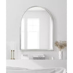 Miroir mural cintrée Rowla Kate et Laurel, 24x32, Argent