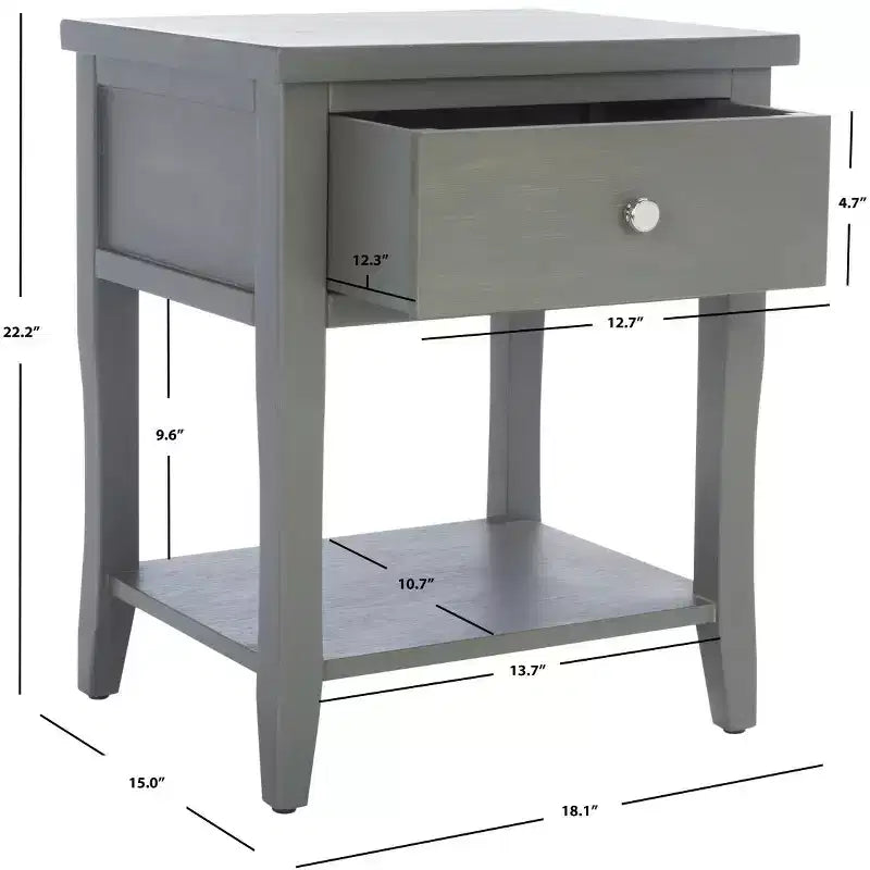 Table de chevet Coby avec tiroir de rangement - AMH6616 - Safavieh Couture