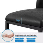 Yaheetech Lot de 2 tabourets de bar modernes rembourrés pour cuisine et salle à manger