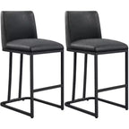 Yaheetech Set of 2 Modern Upholstered Bar Stools for Kitchen Dining