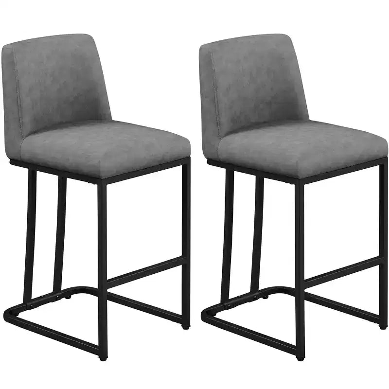 Yaheetech Lot de 2 tabourets de bar modernes rembourrés pour cuisine et salle à manger