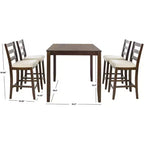 Ensemble de bar 5 pièces Melvin - DNS9200A - Marron/Beige - Safavieh