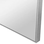 Miroir mural carré Uttermost Alexo en argent brossé 28