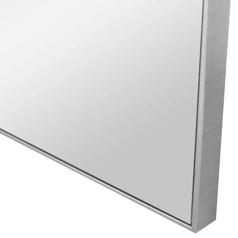 Miroir mural carré Uttermost Alexo en argent brossé 28