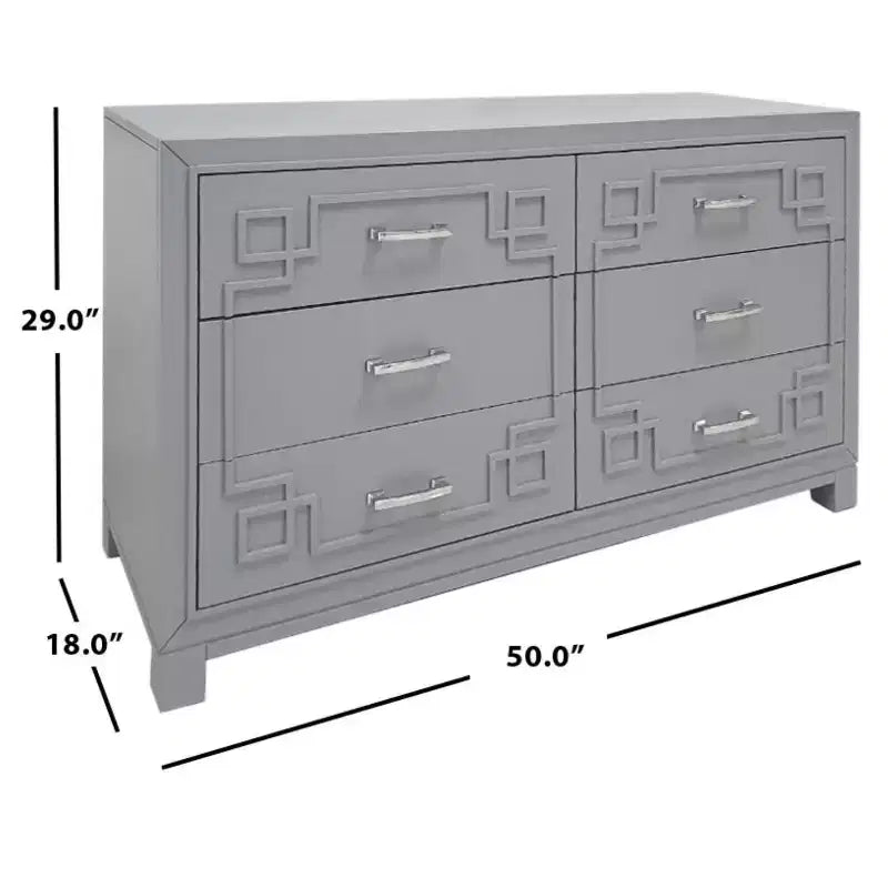 Commode moderne à 6 tiroirs Raina - SFV2102 - Safavieh Couture