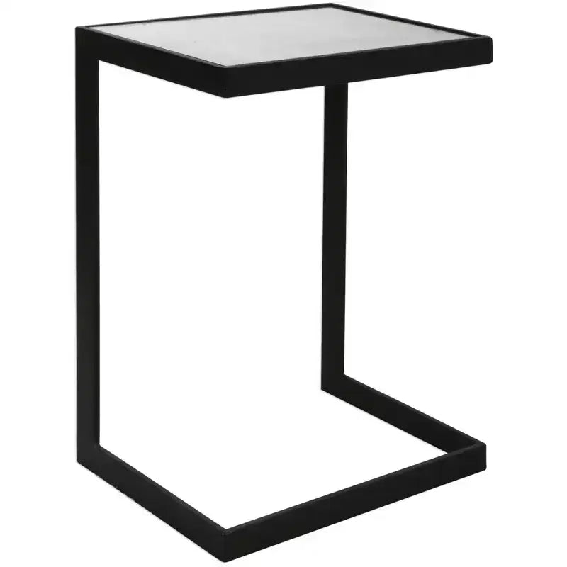 Uttermost Windell Cantilever Black Accent Table