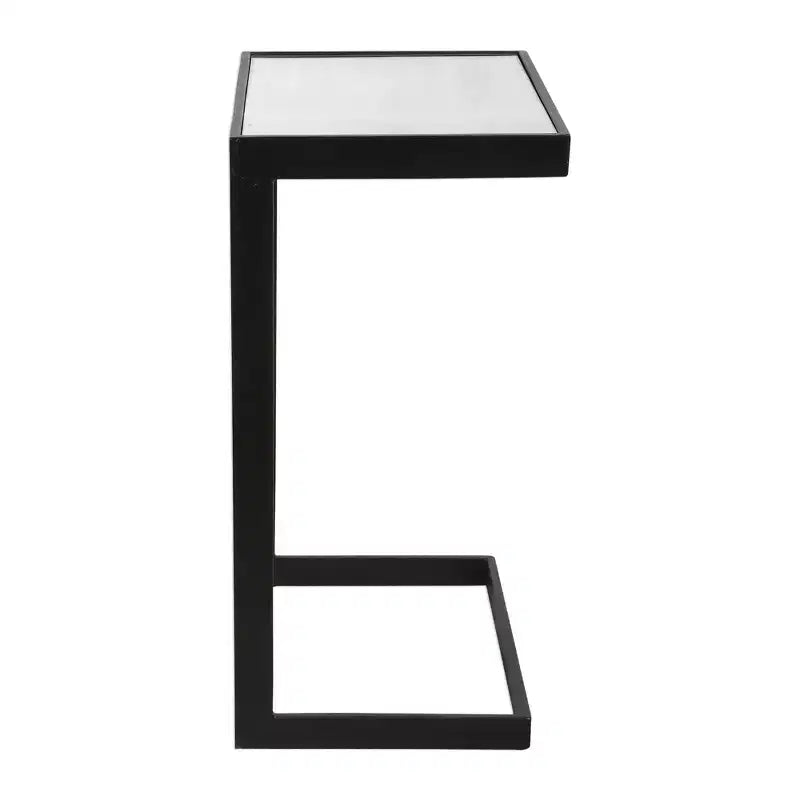 Table d'appoint noire Uttermost Windell en porte-à-faux