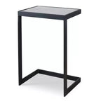 Table d'appoint noire Uttermost Windell en porte-à-faux