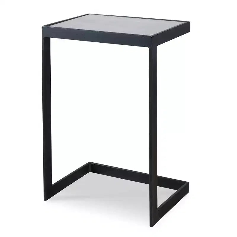 Table d'appoint noire Uttermost Windell en porte-à-faux