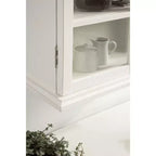 Meuble d'appoint décoratif en bois à arche Kate et Laurel Walsted, 24x8x28, Blanc