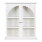 Meuble d'appoint décoratif en bois à arche Kate et Laurel Walsted, 24x8x28, Blanc
