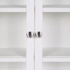 Meuble d'appoint décoratif en bois à arche Kate et Laurel Walsted, 24x8x28, Blanc