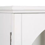 Meuble d'appoint décoratif en bois à arche Kate et Laurel Walsted, 24x8x28, Blanc