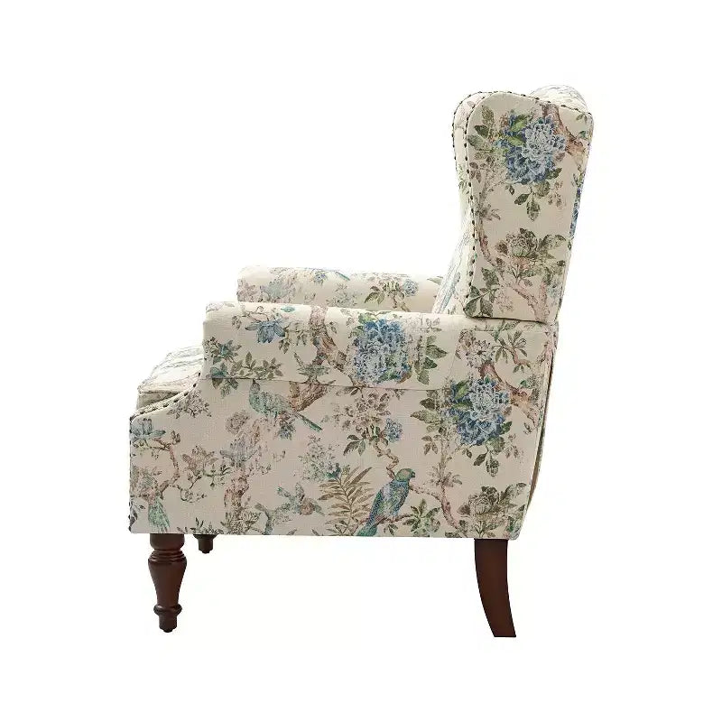 Fauteuil Theodor avec pieds fuseau pour salon et chambre à coucher, ensemble de 2 fauteuils club | ART OF LIVING DESIGNS