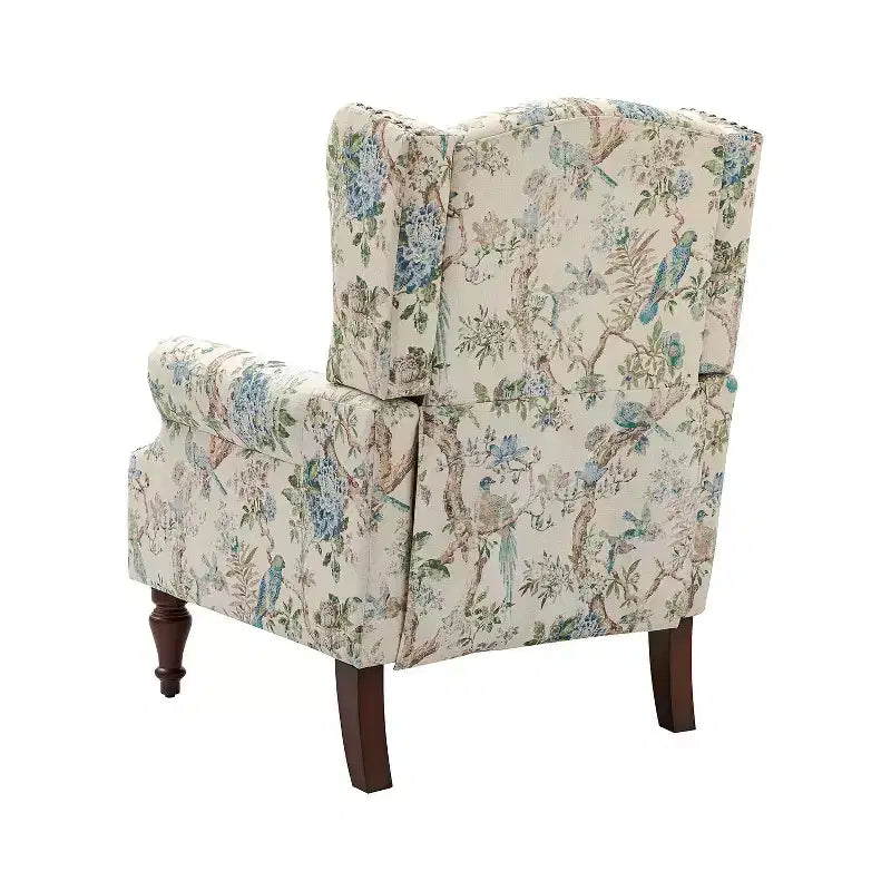 Fauteuil Theodor avec pieds fuseau pour salon et chambre à coucher, ensemble de 2 fauteuils club | ART OF LIVING DESIGNS