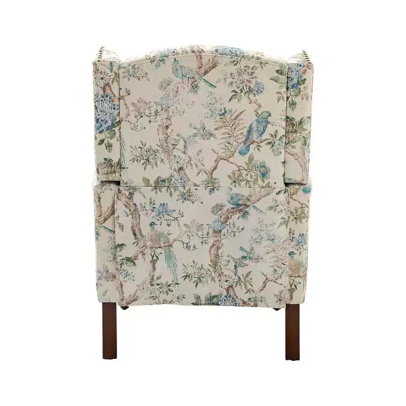 Fauteuil Theodor avec pieds fuseau pour salon et chambre à coucher, ensemble de 2 fauteuils club | ART OF LIVING DESIGNS